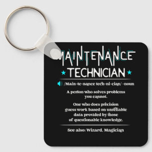 Job Definition Funny Maintenance Technician Engine Key Ring