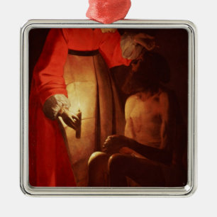 Job Mocked by His Wife Metal Tree Decoration