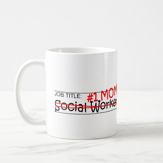Job Mum Social Worker Coffee Mug (Left)