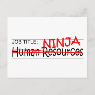 Job Title Ninja - HR Postcard