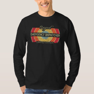 Job Title Worker Retro Vintage Emergency Dispatche T-Shirt