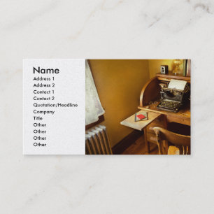 Job - Typist - A person with many interests Business Card