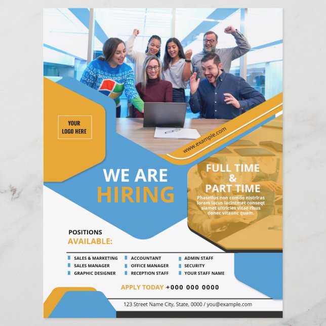 Job vacancy Flyer Template (Front)