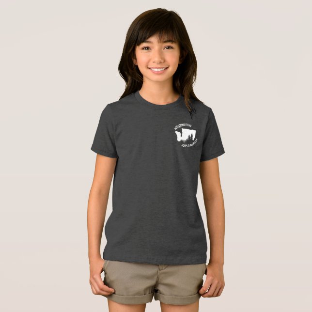 Job's Daughters Washington- T-shirt (Jo-BEE) Tri-Blend Shirt (Front Full)