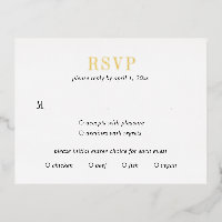 Jocelyn Modern Wedding RSVP Card