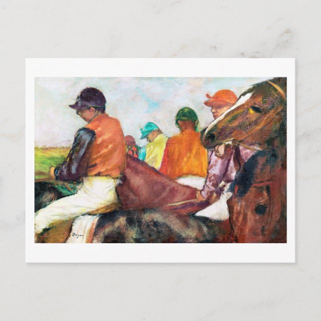 Jockey and Horse, Edgar Degas Postcard (Front)