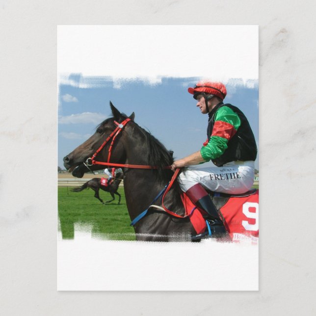 Jockey and Horse Postcard (Front)