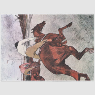 Jockey and Race Horse, Lautrec Tissue Paper