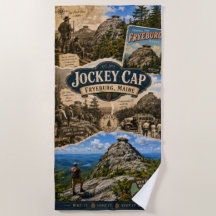 Jockey Cap Fryeburg Maine Vintage Travel Beach Tow