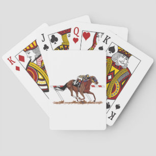 Jockey On Racehorse Playing Cards