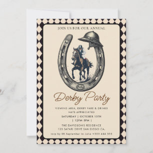 Jockey Race Horse Derby Party Invitation