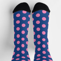 Jockey Silks Pink Polka Dots on French Blue