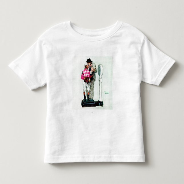 Jockey Weighing In by Norman Rockwell Toddler T-Shirt (Front)