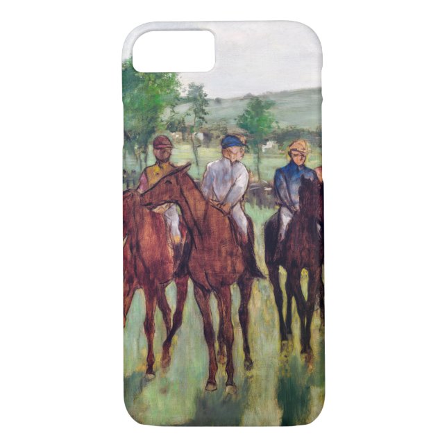 Jockeys and Race Horses, Edgar Degas Case-Mate iPhone Case (Back)