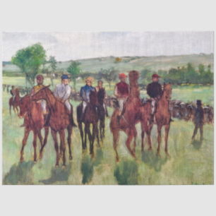 Jockeys and Race Horses, Edgar Degas Tissue Paper