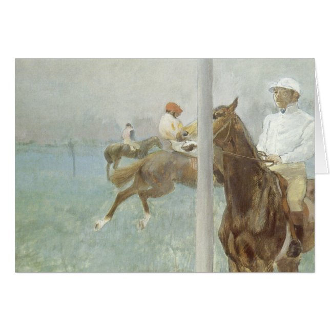 Jockeys Before the Race by Edgar Degas (Front Horizontal)