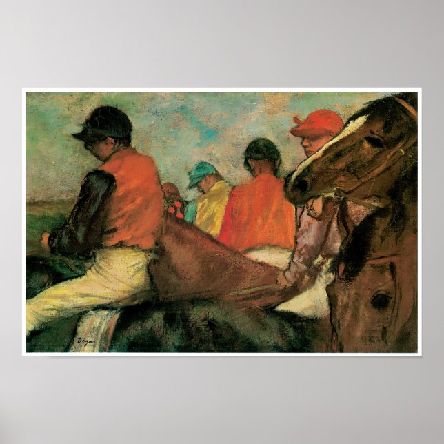 Jockeys, Edgar Degas Poster (Front)