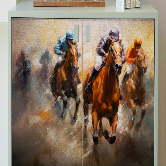 Jockeys in Horse Race Decoupage Tissue Paper (Creator Uploaded)