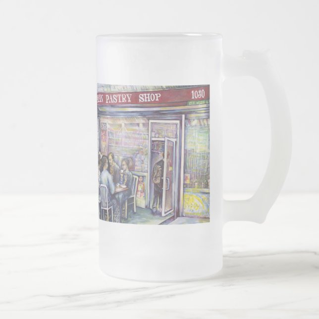 Jocund Frosted Glass Beer Mug (Right)