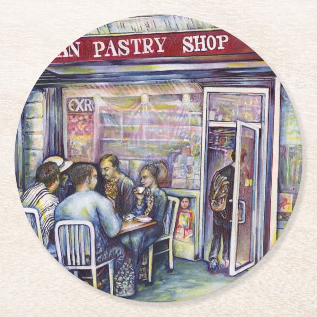 Jocund Round Paper Coaster (Front)