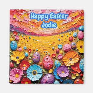 JODIE ~ Easter Eggs Flowers 3D ~  Magnet