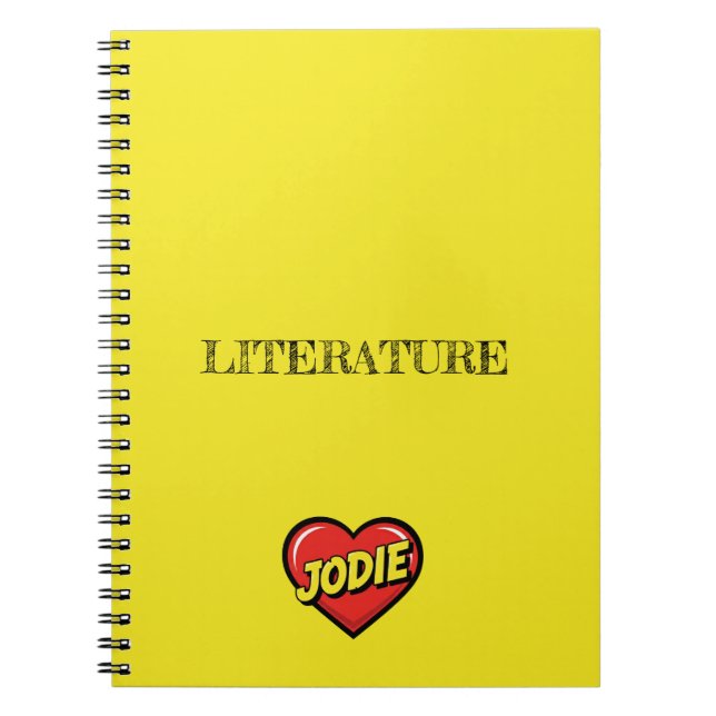 Jodie Yellow Notebook (Front)