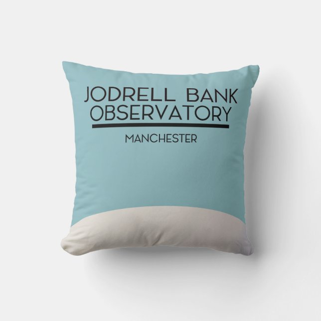 Jodrell Bank Observatory space art. Cushion (Front)