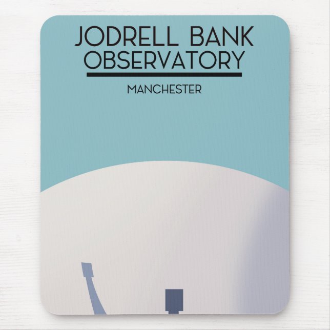 Jodrell Bank Observatory space art. Mouse Pad (Front)