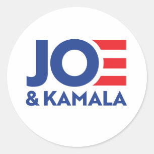 Joe and Kamala Classic Round Sticker