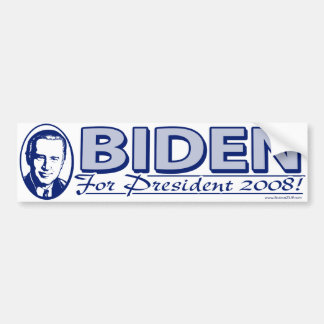 Joe Biden 2008 Flag Bumper Sticker 