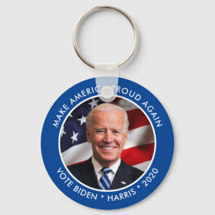 Joe Biden 2020 Collectible Keepsake Photo Key Ring