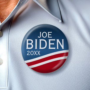 Joe Biden 2020 - Modern Wave Design 6 Cm Round Badge