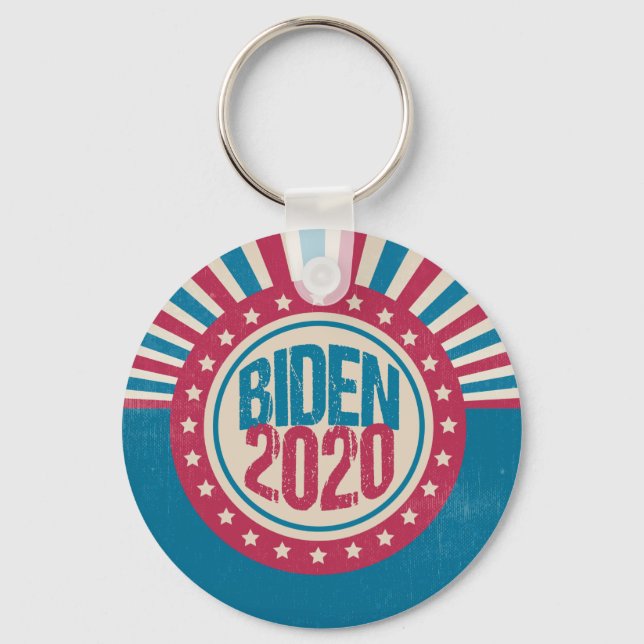 Joe Biden 2020 Retro Political Key Ring (Front)