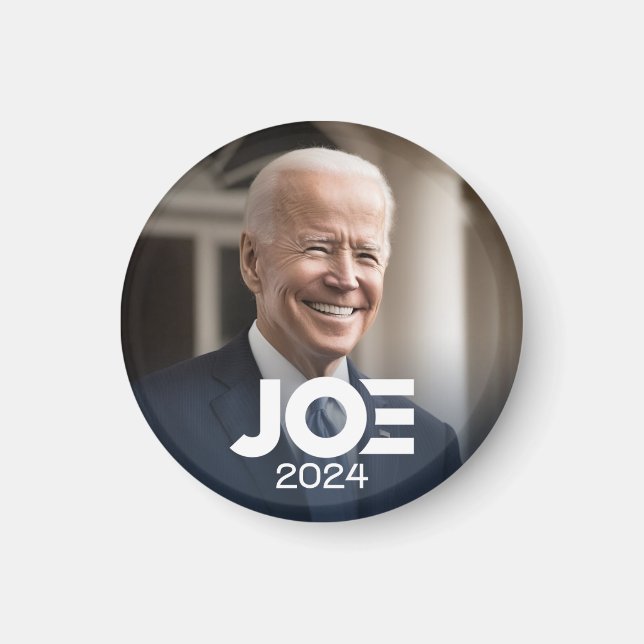 Joe Biden 2024 for President Photo Magnet (Front)