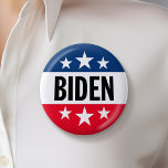 Joe Biden 2024 - Simple Stars Can Change Colours 6 Cm Round Badge<br><div class="desc">A fun design featuring Biden's name with blue and red colours. For advanced users,  you can go to the edit area and change all of the colours. He is running in the 2024 election in the Democrat Primary. Check our store for other candidates and campaigns.</div>