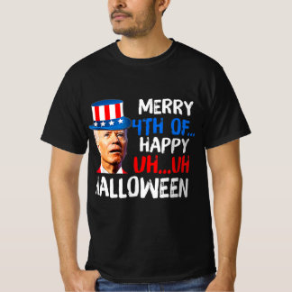 Joe Biden 4th Of July Confused Fun Merry 4th Of Ha T-Shirt