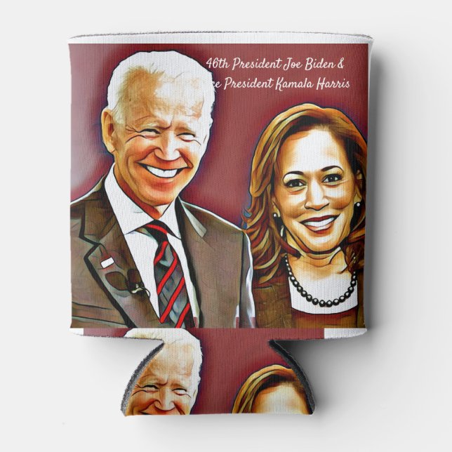 Joe Biden and Kamala Harris_ 46th President_ Can Cooler (Front)
