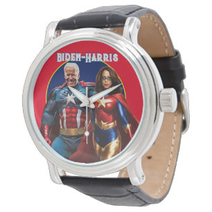 Joe Biden and Kamala Harris as  Superheros Watch