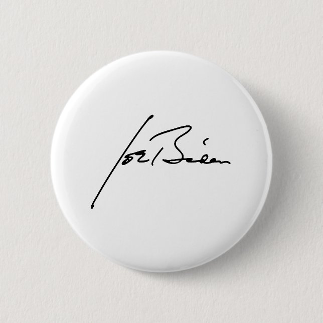 JOE BIDEN Autograph 6 Cm Round Badge (Front)