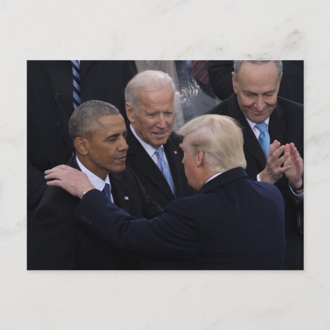 Joe Biden, Barack Obama & Trump Postcard (Front)