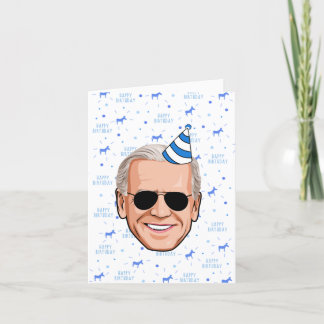 Joe Biden Birthday Hat Card