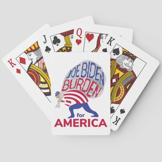 Joe Biden Burden for America Playing Cards (Back)
