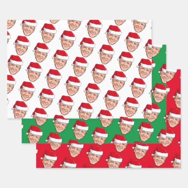 Joe Biden Christmas Wrapping Paper Sheet (Set)