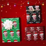 Joe Biden Confused Patriotic Merry Christmas  Wrapping Paper Sheet<br><div class="desc">Funny Joe Biden Wearing Santa Hat ,  "Merry 4th of father's day" will be fun for the holidays or any occasion</div>