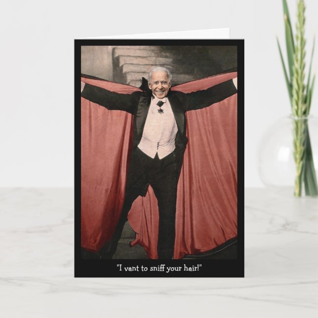 Joe Biden Customisable Halloween Card (Front)