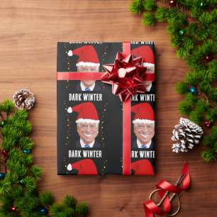 JOE BIDEN DARK WINTER FUNNY CHRISTMAS WRAPPING PAP PAPER