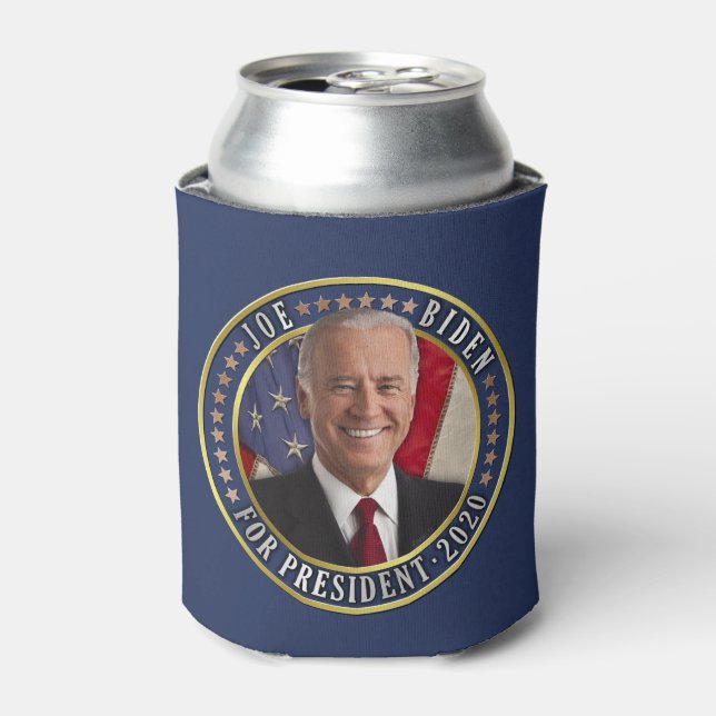 Joe Biden for President 2020 Democrat Photo Can Cooler (Can Front)