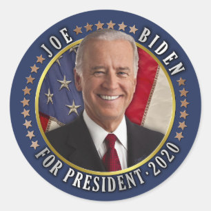 Joe Biden for President 2020 Democrat Photo Classic Round Sticker