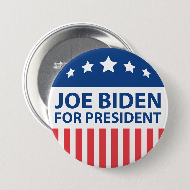 Joe Biden For President 7.5 Cm Round Badge (Front & Back)