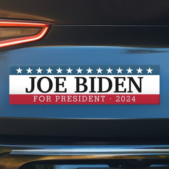 Joe Biden for President - Traditional Design 2024 Bumper Sticker (Joe Biden Bumper Sticker)